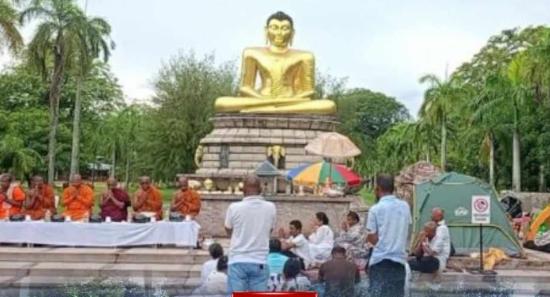 විහාරමහා දේවී උද්‍යානයේ සත්‍යග්‍රහය අත්හිටුව